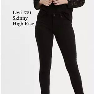 Women’s Levi black denim jeans